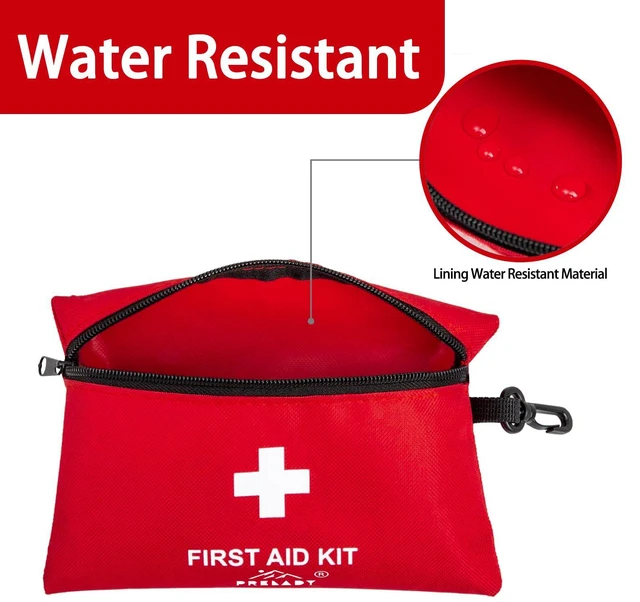 Alt view image 3 of 7 - 152 Piece Travel Size First Aid Kit, TSA Approved Mini First Aid Kit for Home, Car, Travel, Camping, Truck, Sports, Office, Hiking, Backpack