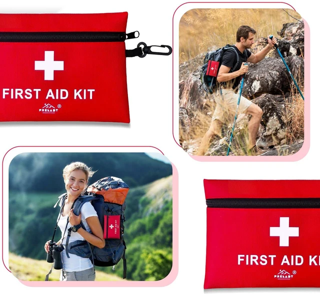 Alt view image 2 of 7 - 152 Piece Travel Size First Aid Kit, TSA Approved Mini First Aid Kit for Home, Car, Travel, Camping, Truck, Sports, Office, Hiking, Backpack