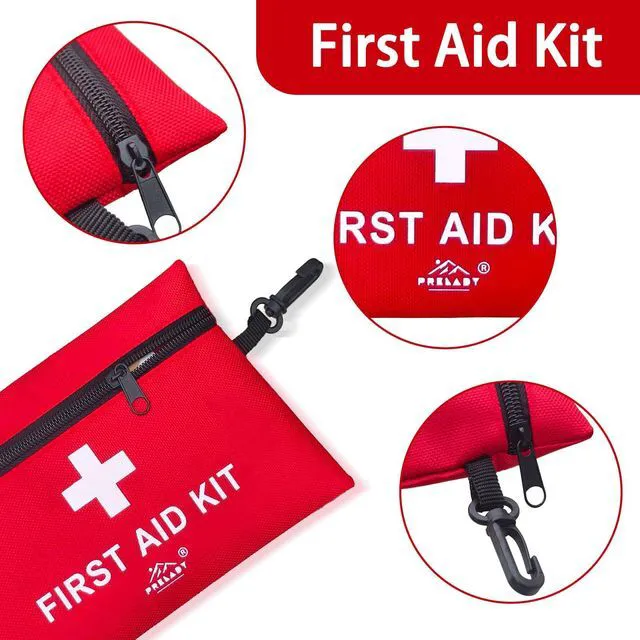 Alt view image 4 of 7 - 152 Piece Travel Size First Aid Kit, TSA Approved Mini First Aid Kit for Home, Car, Travel, Camping, Truck, Sports, Office, Hiking, Backpack