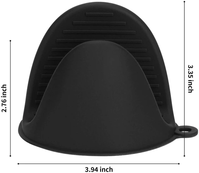 Alt view image 3 of 7 - Tifanso 1 Pair Heat Resistant Silicone Oven Mitts & Pot Holders for Cooking