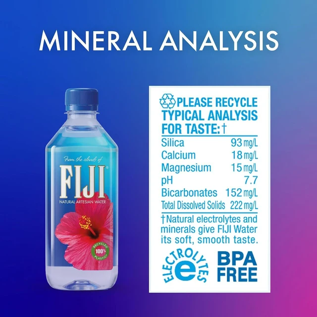 Alt view image 4 of 6 - FIJI Natural Artesian Bottled Water 500 mL / 16.9 Fl Ounce (Pack of 6)