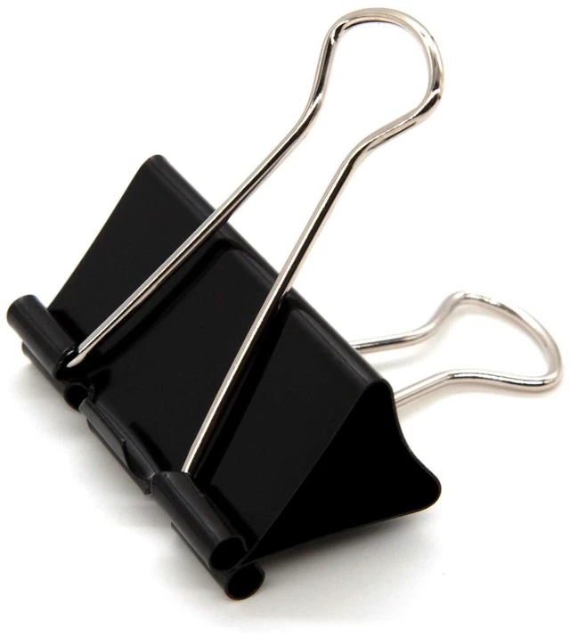 Main image of DSTELIN Large Binder Clips 1.6-Inch (24 Pack), 41mm Width, 0.7-Inch/18mm Capacity, Black