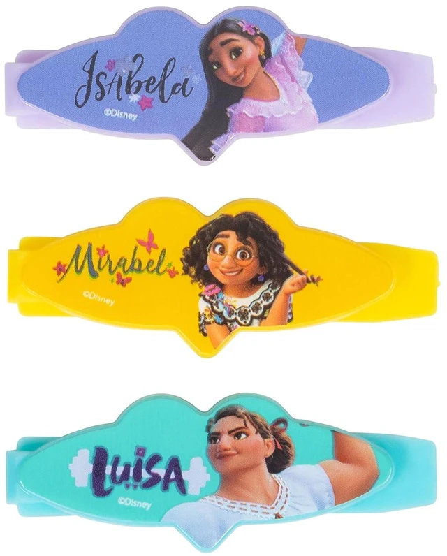 Alt view image 3 of 7 - Luv Her Encanto Girls 20 Piece Accessory Set with 3 Barrettes, 4 Snap Hair Clips, 5 Elastics and 8 Terry Ponies - Ages 3+