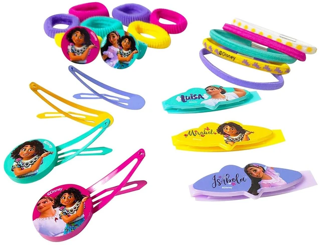 Alt view image 2 of 7 - Luv Her Encanto Girls 20 Piece Accessory Set with 3 Barrettes, 4 Snap Hair Clips, 5 Elastics and 8 Terry Ponies - Ages 3+