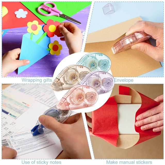 Alt view image 5 of 7 - 4 Pack Double Sided Tape Roller, Scrapbook Supplies
