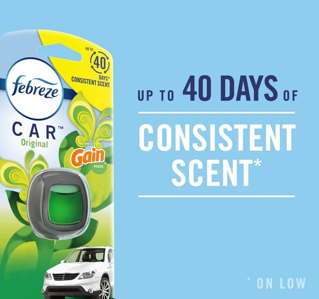 Alt view image 3 of 7 - Febreze Auto Air Freshener Vent Clip, New Car Scent, 2 Count