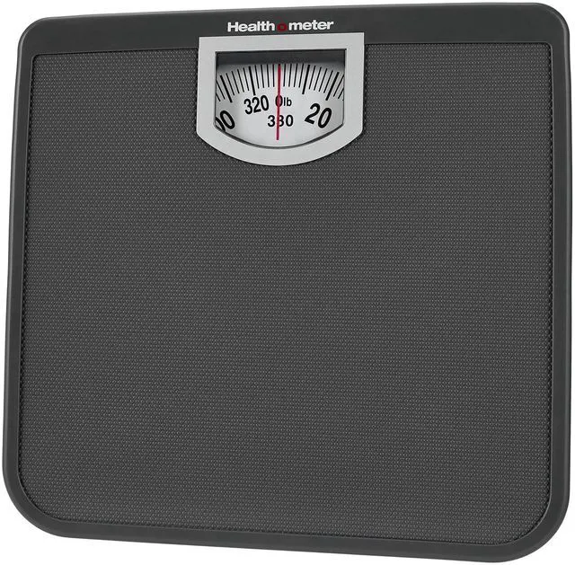 Main image of Health o Meter Compact Dial Bathroom Scale, 330 lb Capacity, Sturdy Metal Platform