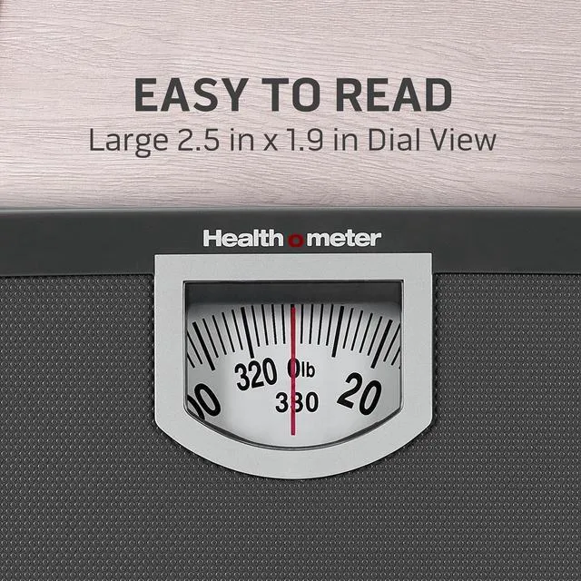Alt view image 2 of 4 - Health o Meter Compact Dial Bathroom Scale, 330 lb Capacity, Sturdy Metal Platform