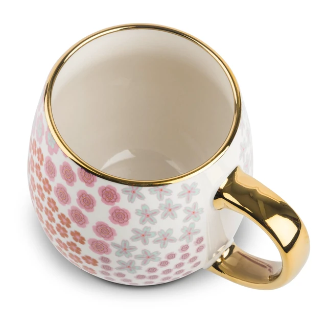 Alt view image 5 of 6 - Thyme & Table Stoneware Gold Floral 16oz Coffee Mug