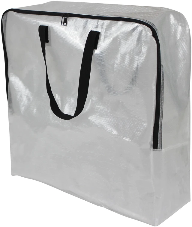 Main image of Mainstays 24Gallon Slim Clear Storage and Moving Bag with Zipper Closure and Dual Carry Handles