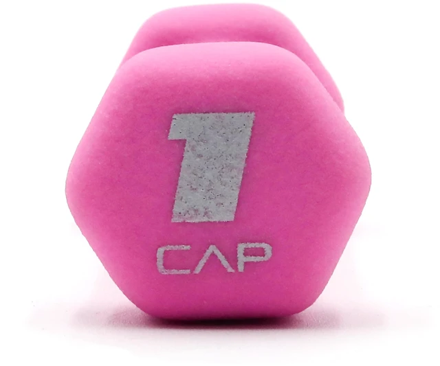 Alt view image 5 of 6 - CAP 1lb Neoprene Dumbbell (2 Pack), Pink