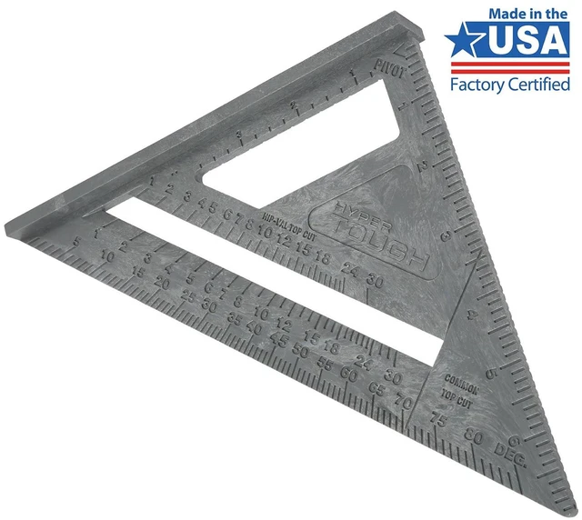 Main image of Hyper Tough 7in Rafter Square Gray Plastic