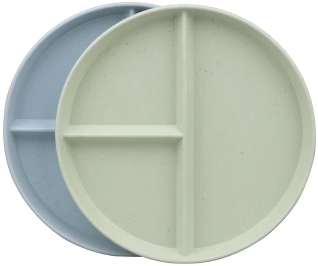 Main image of 2-Pack 9-Inch Portion Control Divided Plates for Dinner