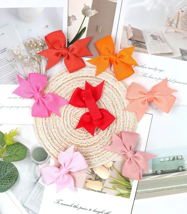 Alt view image 3 of 7 - ALinmo 40PCS 2" Fully Lined Baby Hair Clips