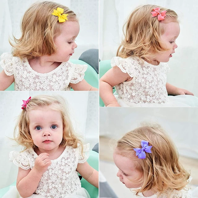 Alt view image 2 of 7 - ALinmo 40PCS 2" Fully Lined Baby Hair Clips