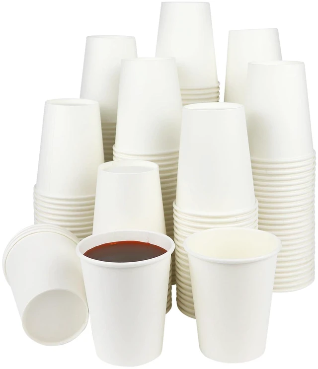Main image of Park 8 oz Disposable Paper Cups, 50 Pack for Hot or Cold Beverage