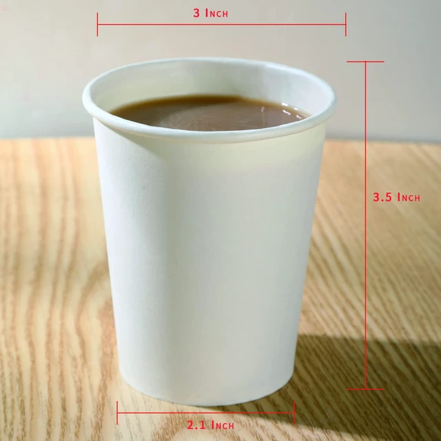 Alt view image 4 of 7 - Park 8 oz Disposable Paper Cups, 50 Pack for Hot or Cold Beverage