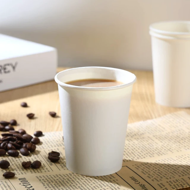 Alt view image 2 of 7 - Park 8 oz Disposable Paper Cups, 50 Pack for Hot or Cold Beverage
