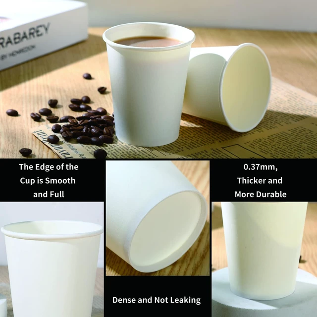 Alt view image 3 of 7 - Park 8 oz Disposable Paper Cups, 50 Pack for Hot or Cold Beverage