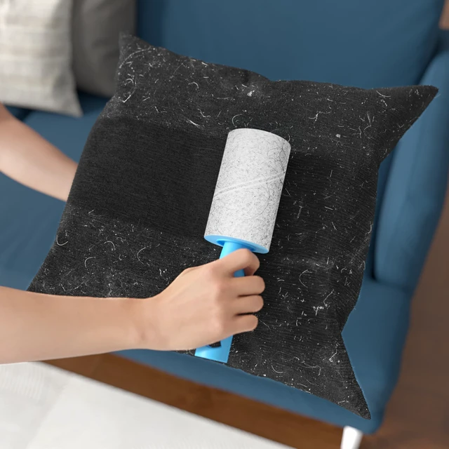 Alt view image 3 of 6 - 400 Sheets Lint Rollers for Pet Hair, Extra Sticky, 2 Handles, 4 Rollers