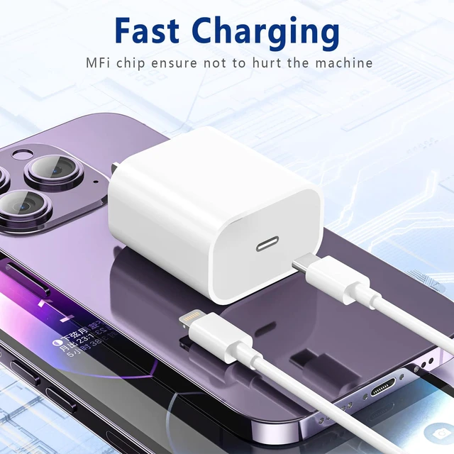 Alt view image 6 of 6 - 2-Pack USB-C to Lightning Cable 3FT Apple MFi Certified