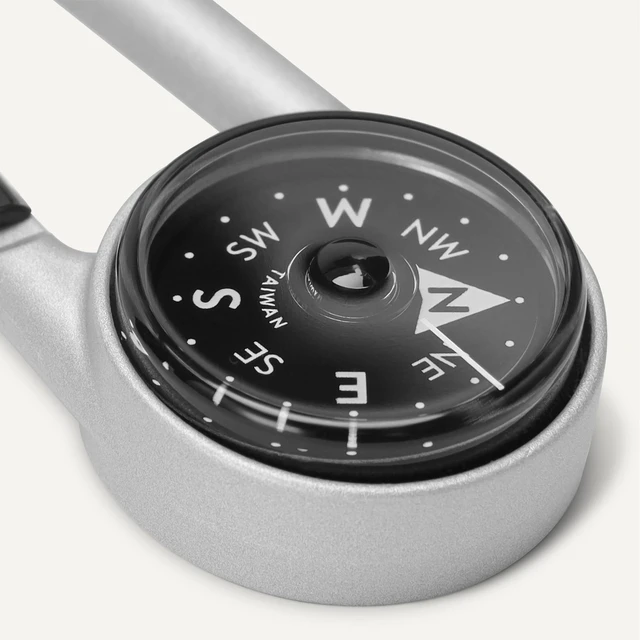 Alt view image 4 of 5 - Carabiner Keychain Compass for Hiking, Camping, Backpacking
