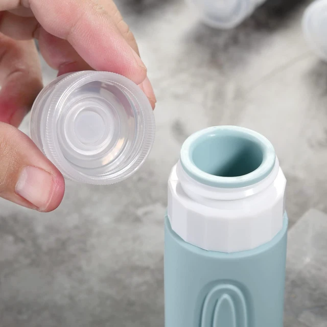 Alt view image 2 of 6 - Mrsdry 4-Pack TSA Approved 3oz Travel Bottles, BPA-Free Leak-Proof Refillable Liquid Silicone Squeezable Containers for Shampoo Conditioner Lotion