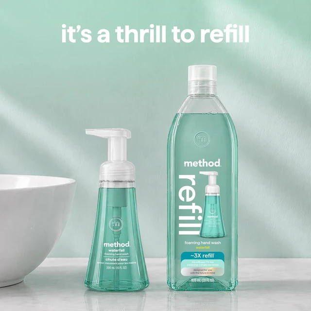 Alt view image 4 of 6 - Method Foaming Hand Wash Refill, 28 fl oz, Waterfall