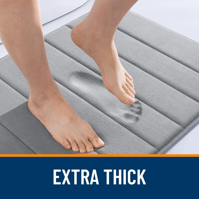 Alt view image 3 of 6 - OLANLY Memory Foam Bath Mat 30x20, Super Soft Absorbent Bathroom Rug
