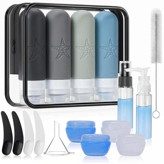Main image of Travel Bottles 18 Pack, Leak Proof, TSA Approved 3oz for Toiletries