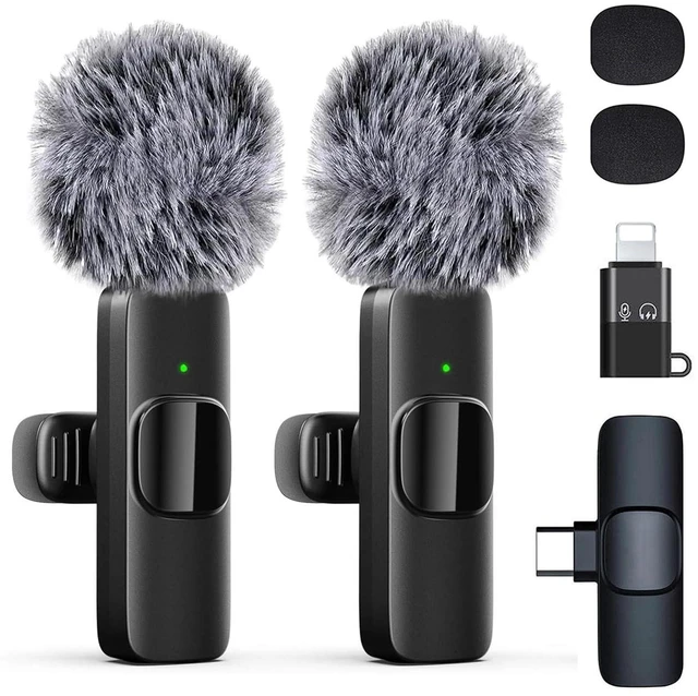 Main image of Professional Wireless Lavalier Microphone for iPhone iPad Android, Mini Lapel Mic for Video Recording Interview Podcast Vlog YouTube TikTok Content Creators