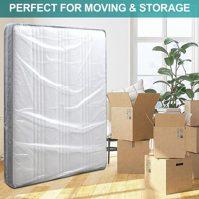 Alt view image 4 of 7 - Mattress Bag for Moving Storage, Plastic Mattress Protector Cover, Queen and King Size, 1 Pack