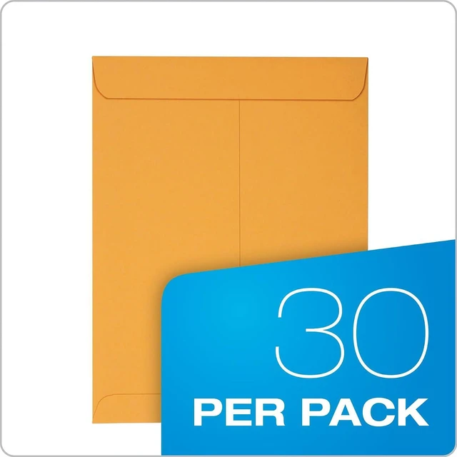 Alt view image 6 of 6 - Columbian 9 x 12 Catalog Envelopes, 30 Pack, Self Seal Closure, Heavyweight 28 lb Kraft Paper, for Mailing, Filing and Organizing