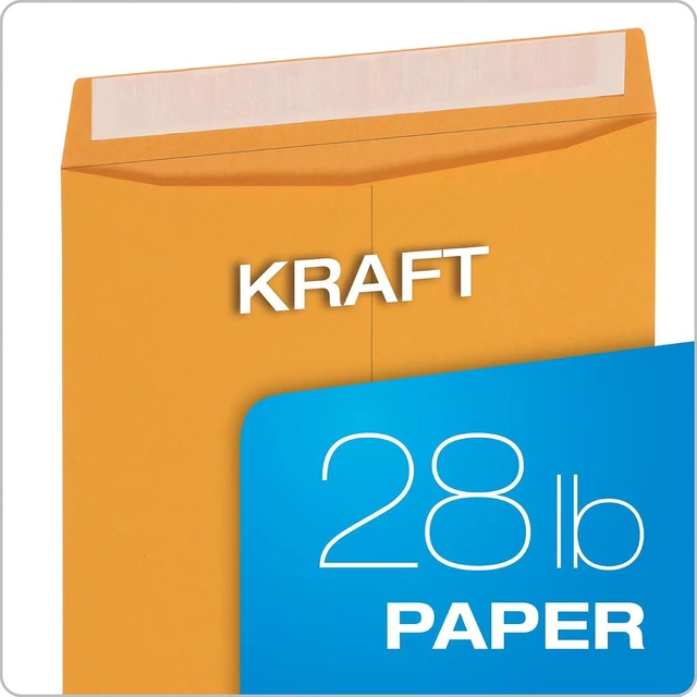 Alt view image 5 of 6 - Columbian 9 x 12 Catalog Envelopes, 30 Pack, Self Seal Closure, Heavyweight 28 lb Kraft Paper, for Mailing, Filing and Organizing