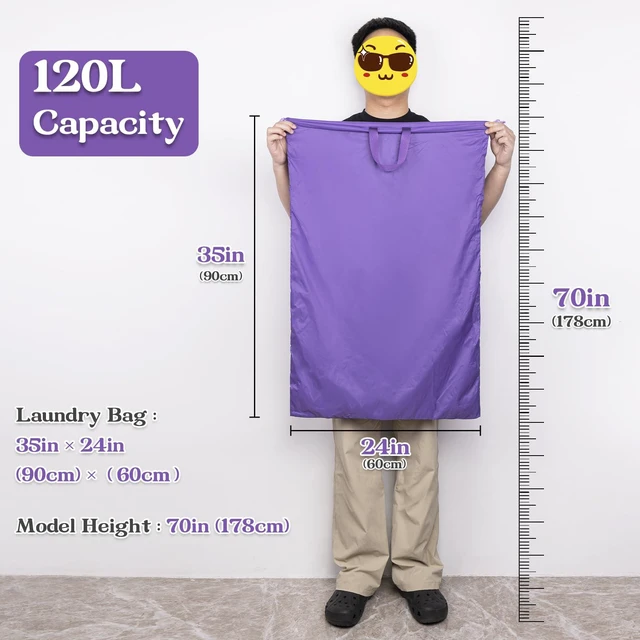 Alt view image 4 of 6 - Extra Large Heavy Duty Laundry Bag for Dorm & Family