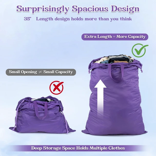 Alt view image 3 of 6 - Extra Large Heavy Duty Laundry Bag for Dorm & Family