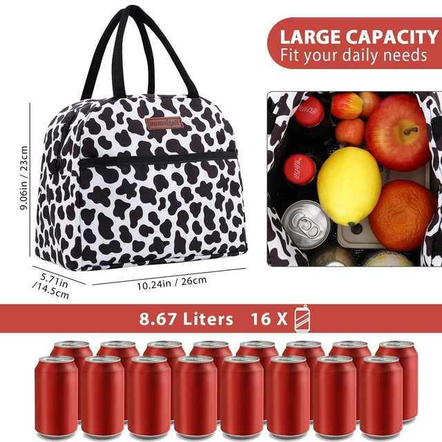 Alt view image 6 of 6 - Baglemon Insulated Lunch Bag High Capacity Reusable Lunch Tote for Women Men Work Picnic
