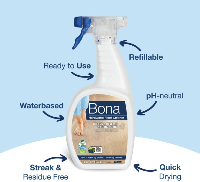 Alt view image 6 of 6 - Bona Hardwood Floor Cleaner Spray, 32 fl oz