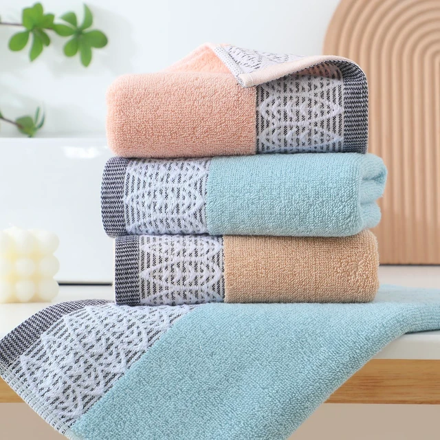 Alt view image 2 of 5 - 3 Pack Leaf Print Hand Towels, Decorative Soft Cotton
