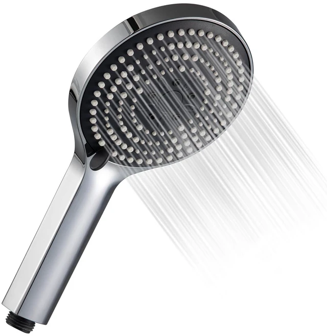 Main image of OFFO 6-Mode High Pressure Handheld Shower Head, Chrome Finish, High Flow Boosting Sprayer for Low Water Pressure