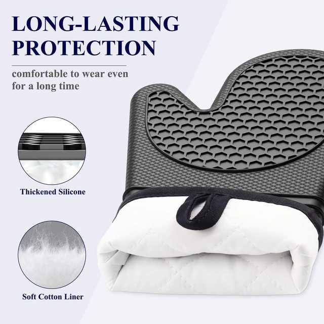 Alt view image 7 of 7 - Kitsure Silicone Oven Mitts