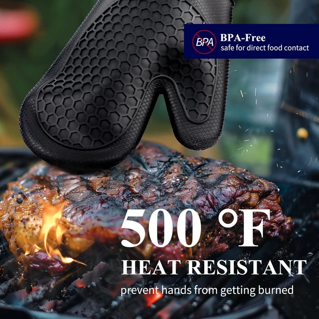 Alt view image 6 of 7 - Kitsure Silicone Oven Mitts