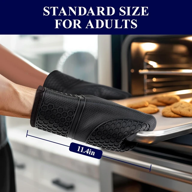 Alt view image 5 of 7 - Kitsure Silicone Oven Mitts