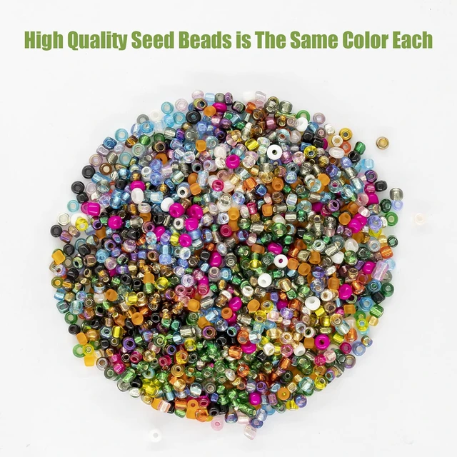 Alt view image 5 of 7 - Ybxjges 24000Pcs 2mm Glass Seed Beads Kit, 28 Colors, for Jewelry Making, Bracelets, Necklaces, Earrings
