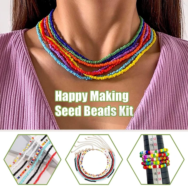 Alt view image 7 of 7 - Ybxjges 24000Pcs 2mm Glass Seed Beads Kit, 28 Colors, for Jewelry Making, Bracelets, Necklaces, Earrings