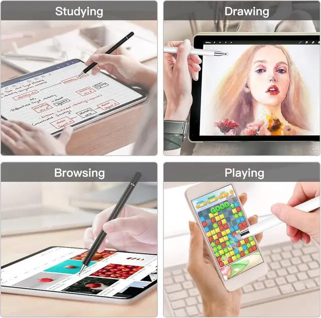 Alt view image 5 of 6 - Stylus Pen for iPad, iPhone, Android, Nintendo Switch Touchscreen