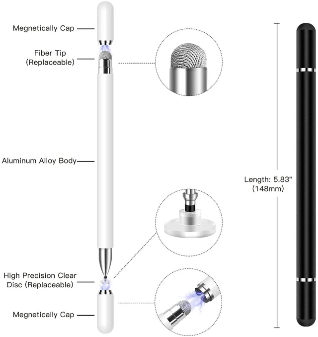 Alt view image 4 of 6 - Stylus Pen for iPad, iPhone, Android, Nintendo Switch Touchscreen