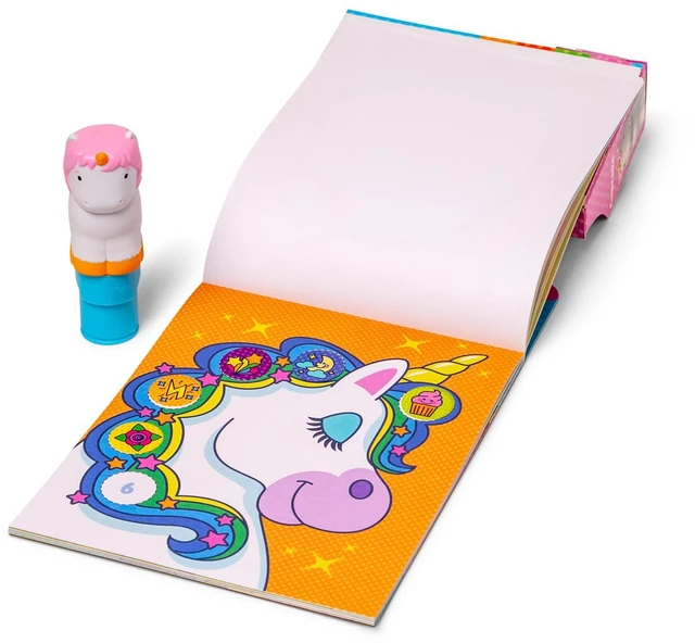 Alt view image 4 of 6 - Melissa & Doug Sticker Wow! 24-Page Activity Pad and Sticker Stamper, 300 Stickers, Unicorn Arts and Crafts Fidget Toy, Creative Play Travel Toy for Kids 3+