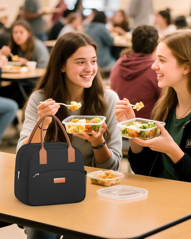 Alt view image 3 of 6 - HOTOR Insulated Lunch Bag 10L Black for Women Men