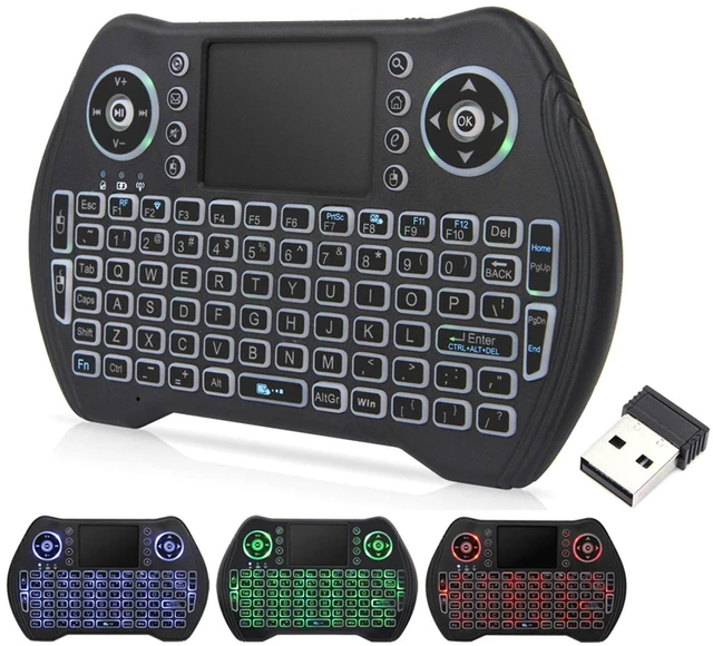 Main image of 4GHz Wireless Backlit Mini Keyboard with Touchpad Handheld Remote Control for PC, Raspberry Pi 2, Pad, Smart TV, Android TV Box